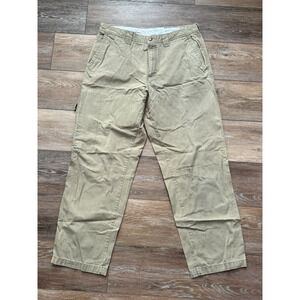 Columbia Vertex Mens Outdoor Pants, Size 36 x 32 Beige Multiple Pockets